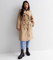 New Look Petite Camel Belted Trench Coat